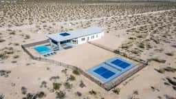 Desert Seclusion offers Pickleball, Pool, Spa, incredible stargazing