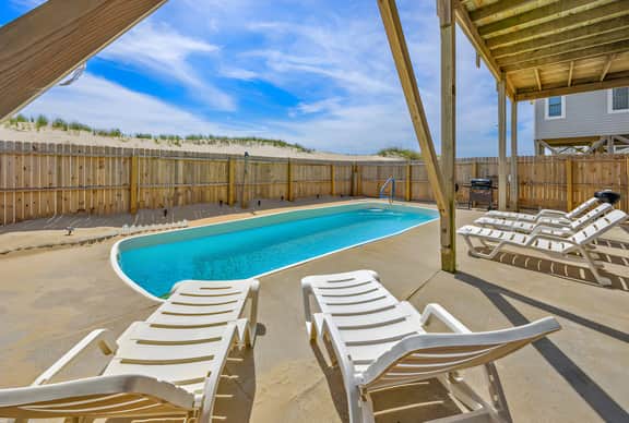 Beachfront Avon Pool Home with Stunning Views