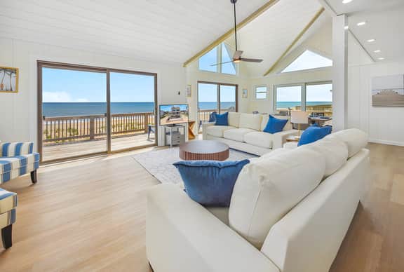 Beachfront Avon Pool Home with Stunning Views